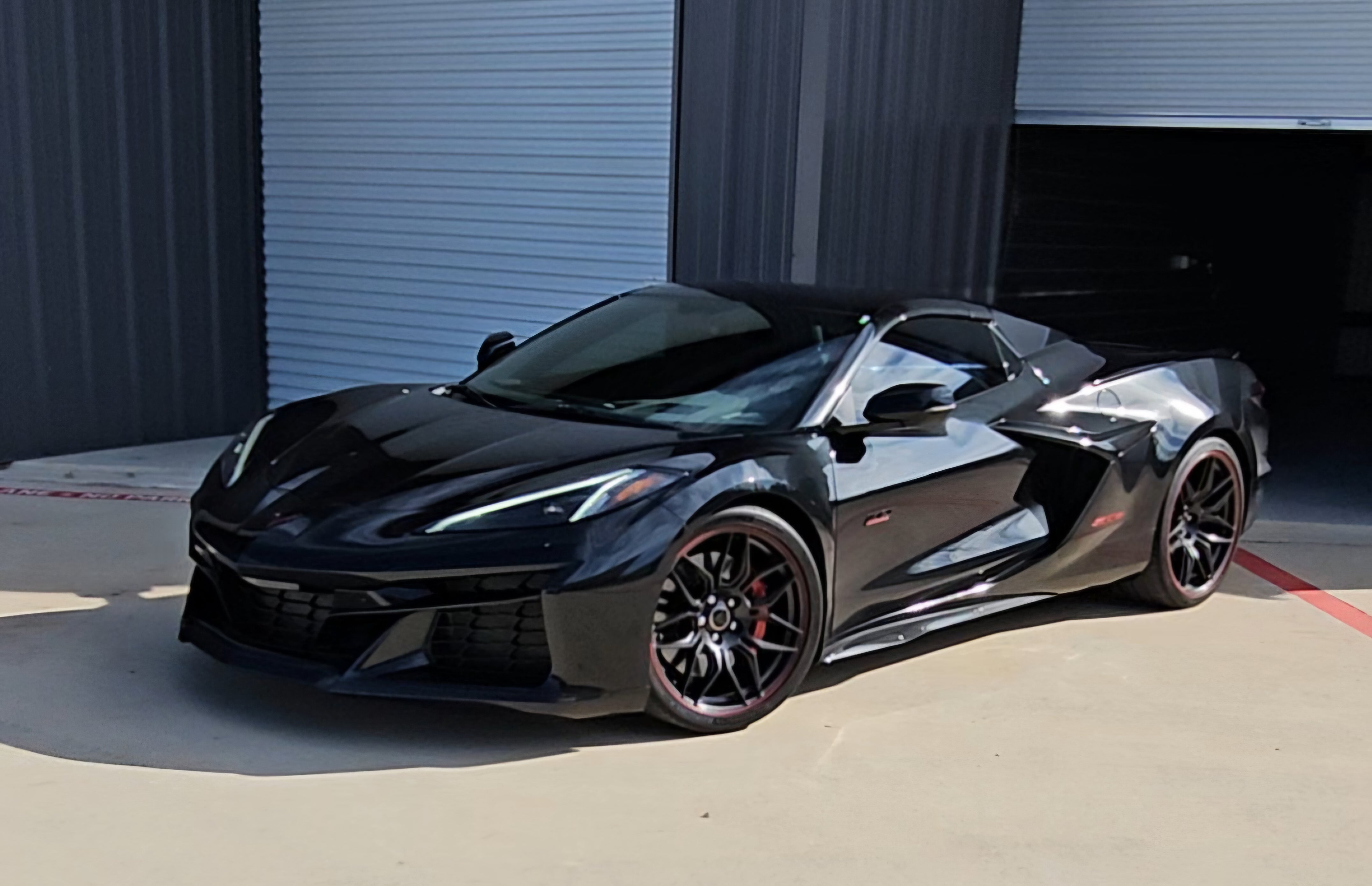 Black Corvette detailed by Jeff at SUDZ DUDE
